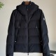 [홍콩명품.MONCLER] 몽클레어 26SS 로고 후드 다운 패딩 자켓 (블랙), BM24474, HH, 레플리카의류,미러급사이트
