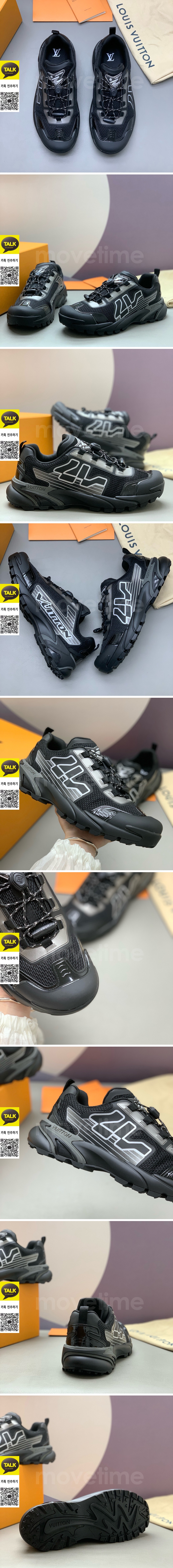 [홍콩명품.LOUIS VUITTON] 루이비통 26SS 로고 RUNNER TATIC 스니커즈 운동화 (블랙), SE6046, PMD, 명품스니커즈,운동화,구두,로퍼,하이탑,신발