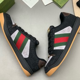 [홍콩명품.Gucci] 구찌 26SS 로고 남여 스크리너 스니커즈 운동화 (블랙), SE6049, PMD, 명품스니커즈,운동화,구두,로퍼,하이탑,신발