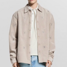 [홍콩명품.LOUIS VUITTON] 루이비통 26SS 로고 LV 블라종 엠벨리시드 롱 슬리브드 코듀로이 셔츠 1AIKBP, BM24503, YS, 레플리카의류,미러급사이트