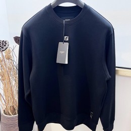 [홍콩명품,FENDI] 펜디 26SS 로고 자수 맨투맨 티셔츠 (블랙), BM24505, YS, 레플리카의류,미러급사이트