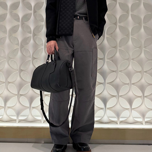 [홍콩명품.LOUIS VUITTON] 루이비통 26SS 로고 남자 믹스 카고 바지 1AJBYS (그레이), BM24521, YS, 레플리카의류,미러급사이트