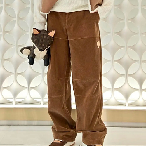 [홍콩명품.LOUIS VUITTON] 루이비통 26SS 로고 오버핏 코드류이 골덴 팬츠 바지 (2컬러), BM24522, YS, 레플리카의류,미러급사이트