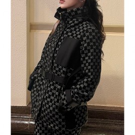 [홍콩명품.Gucci] 구찌 26SS 로고 여성 GG수프림 후드 바람막이 자켓 (블랙), BM24535, MC, 레플리카의류,미러급사이트