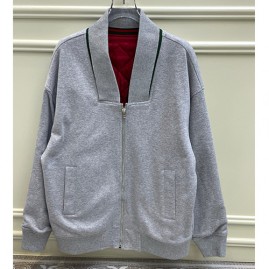 [홍콩명품.Gucci] 구찌 26SS 로고 여성 솜패딩 V넥 집업 자켓 (그레이), BM24539, MC, 레플리카의류,미러급사이트