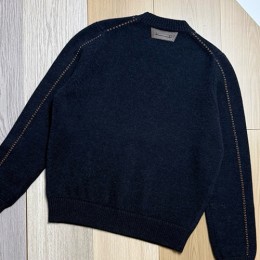 [홍콩명품.BERLUTI] 벨루티 26SS 로고 니트 스웨터 (네이비), BM24570, JL, 레플리카의류,미러급사이트