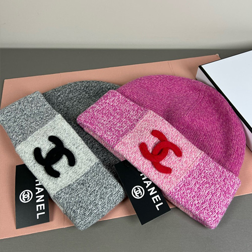 [홍콩명품.CHANEL] 샤넬 26SS 로고 캐시미어 비니 모자 (2컬러), CA0415, NNT, 명품레플리카 모자 캡 남자여자