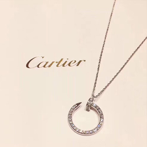[홍콩명품.CARTIER] 까르띠에 26SS 로고 다이아 장식 목걸이 (2컬러), ET3347, NNT, 명품레플리카 모자 캡 남자여자