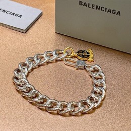 [홍콩명품.BALENCIAGA] 발렌시아가 26SS 로고 BB금장 체인 실버 팔찌, ET3383, NNT, 명품레플리카 모자 캡 남자여자