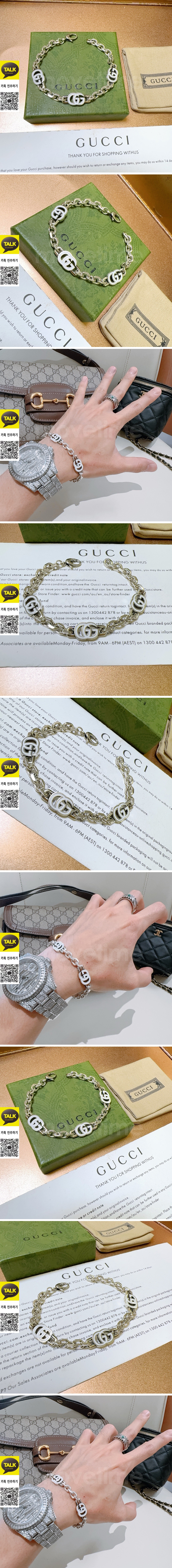 [홍콩명품.Gucci] 구찌 26SS 로고 실버 팔찌, ET3389, NNT, 명품레플리카 모자 캡 남자여자