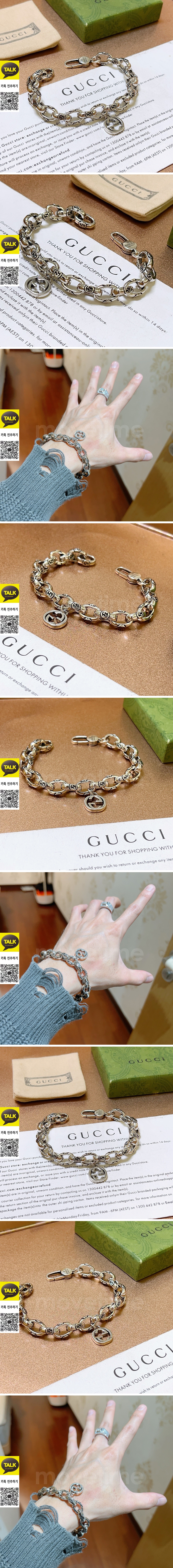 [홍콩명품.Gucci] 구찌 26SS 로고 실버 팔찌, ET3391, NNT, 명품레플리카 모자 캡 남자여자