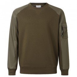 [홍콩명품.MONCLER] 몽클레어 26SS 로고 레이어드 맨투맨 티셔츠 (카키), BM24618, KK, 레플리카의류,미러급사이트