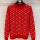[홍콩명품.LOUIS VUITTON] 루이비통 26SS 로고 모노그램 니트 스웨터 (레드), BM24648, HH, 레플리카의류,미러급사이트
