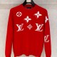 [홍콩명품.LOUIS VUITTON] 루이비통 26SS 로고 모노그램 니트 스웨터 (레드), BM24649, HH, 레플리카의류,미러급사이트