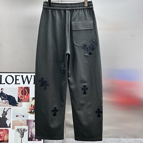 [홍콩명품.Chrome Hearts] 크롬하츠 26SS 로고 크로스 린넨 조거 팬츠 바지 (2컬러), BM24652, HH, 레플리카의류,미러급사이트