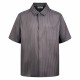 [홍콩명품.YSL] 입생로랑 26SS 로고 스트라이프 반팔 남방 셔츠 (그레이), BM24660, JL, 레플리카의류,미러급사이트