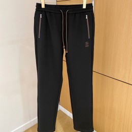 [홍콩명품.Brunello Cucinelli ] 브루넬로 쿠치넬리 26SS 로고 자수 울 조거 팬츠 바지 (3컬러), BM24674, 레플리카의류,미러급사이트