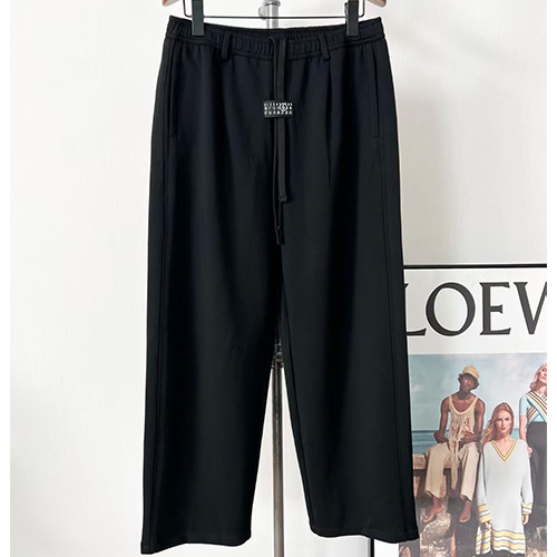 [홍콩명품.Maison Margiela] 메종마르지엘라 26SS 로고 오버핏 팬츠 바지 (블랙), BM24710, X2, 레플리카의류,미러급사이트