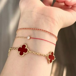 [홍콩명품.VANCLEEF&ARPELS] 반클리프아펠 퓨어 알함브라 26SS 로고 FLOWERLACE 팔찌 (2컬러), ET3403, JL, 명품악세사리,팔찌,귀걸이,반지