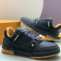 [홍콩명품.LOUIS VUITTON] 루이비통 26SS 로고 남여 다미에 트레이너 스니커즈 운동화 (블랙), SE6096, PMD, 명품스니커즈,운동화,구두,로퍼,하이탑,신발