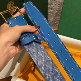 [홍콩명품,GOYARD] 고야드 26SS 로고 FLORIDA 블루 레더 가죽 벨트 (4컬러), 4.0cm, BT1511, X1, 명품레플리카,인터넷쇼핑몰,남자명품,해외직구