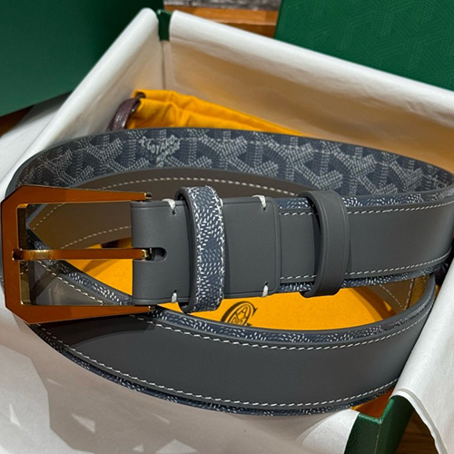 [홍콩명품,GOYARD] 고야드 26SS 로고 FLORIDA 그레이 레더 가죽 벨트 (4컬러), 4.0cm, BT1521, X1, 명품레플리카,인터넷쇼핑몰,남자명품,해외직구