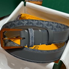 [홍콩명품,GOYARD] 고야드 26SS 로고 FLORIDA 그레이 레더 가죽 벨트 (4컬러), 4.0cm, BT1521, X1, 명품레플리카,인터넷쇼핑몰,남자명품,해외직구