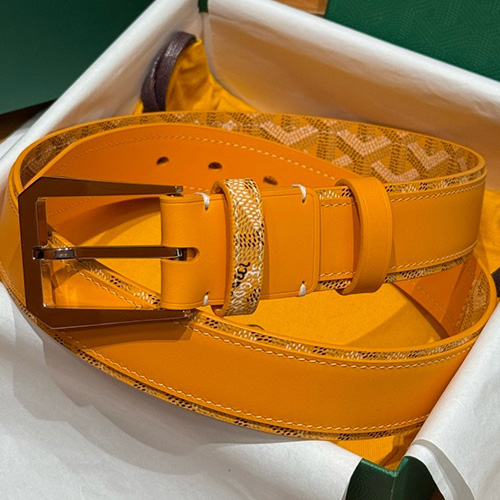 [홍콩명품,GOYARD] 고야드 26SS 로고 FLORIDA 노랑 레더 가죽 벨트 (4컬러), 4.0cm, BT1525, X1, 명품레플리카,인터넷쇼핑몰,남자명품,해외직구