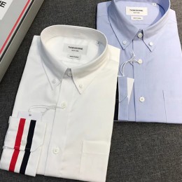 [홍콩명품.THOME BROWNE] 톰브라운 26SS 로고 3선 남방 셔츠 (2컬러), BM24756, 레플리카의류,미러급사이트