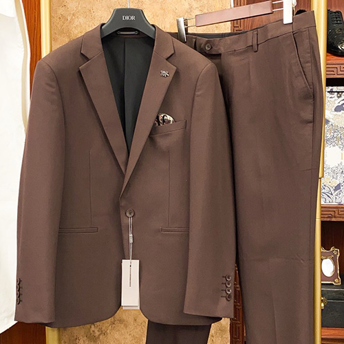 [홍콩명품,Christian Dior] 디올 26SS 로고 정장 수트 상하의 세트 (브라운), BM24760, S1F, 레플리카의류,미러급사이트
