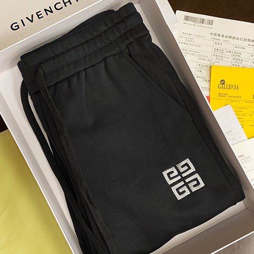 [홍콩명품.GIVENCHY] 지방시 26SS 로고 4G 자수 조거 팬츠 바지 (블랙), BM24777, S1F, 레플리카의류,미러급사이트