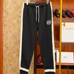 [홍콩명품.LOEWE] 로에베 26SS 로고 자수 조거 팬츠 바지 (블랙), BM24779, S1F, 레플리카의류,미러급사이트