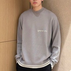 [홍콩명품,Christian Dior] 디올 26SS 로고 자수 캐시미어 니트 스웨터 (그레이), BM24782, S1F, 레플리카의류,미러급사이트