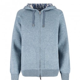 [홍콩명품,Christian Dior] 디올 26SS 로고 오블리크 니트 후드 집업 자켓 (스카이블루), BM24783, S1F, 레플리카의류,미러급사이트