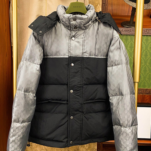 [홍콩명품.Gucci] 구찌 26SS 로고 GG수프림 후드 구스다운 패딩 자켓 (2컬러), BM24784, S1F, 레플리카의류,미러급사이트
