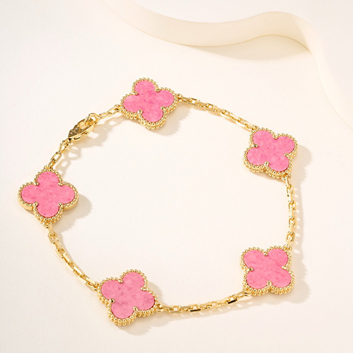 [홍콩명품.VANCLEEF&ARPELS] 반클리프아펠 퓨어 알함브라 26SS 로고 FLOWERLACE 팔찌 (핑크), ET3407, 홍콩명품의류,구매대행,온라인명품