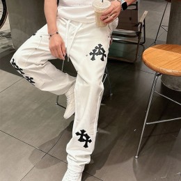 [가격문의][홍콩명품.Chrome Hearts] 크롬하츠 26SS 로고 크로스 데님 팬츠 진 청바지 (2컬러), BM24812, KK, 레플리카의류,미러급사이트