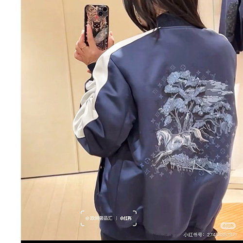 [홍콩명품.LOUIS VUITTON] 루이비통 26SS 로고 솜패딩 바시티 자켓 1AJBG9 (네이비), BM24820, KK, 레플리카의류,미러급사이트