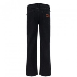 [가격문의][홍콩명품,MIU MIU] 미우미우 26SS 로고 데님 팬츠 진 청바지 (블랙), BM24847, JL, 레플리카의류,미러급사이트