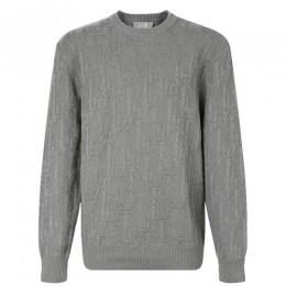 [홍콩명품,Christian Dior] 디올 26SS 로고 오블리크 니트 스웨터 (그레이), BM24850, JL, 레플리카의류,미러급사이트