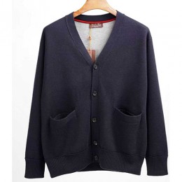 [홍콩명품.Loro Piana] 로로피아나 26SS 로고 캐시미어 V넥 니트 가디건 (네이비), BM24851, JL, 레플리카의류,미러급사이트