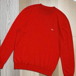 [홍콩명품,Christian Dior] 디올 26SS 로고 자수 니트 스웨터 (레드), BM24856, JL, 레플리카의류,미러급사이트
