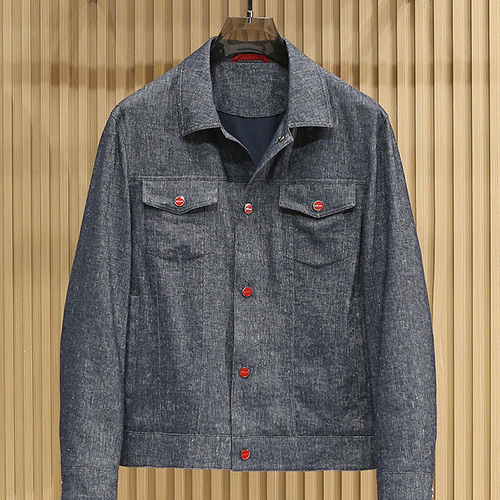 [홍콩명품, KITON] 키톤 26SS 로고 데님 카라 자켓, BM24859, KSM, 레플리카의류,미러급사이트
