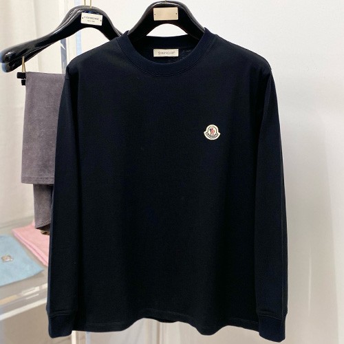[홍콩명품.MONCLER] 몽클레어 26SS 로고 자수 긴팔 티셔츠 (2컬러), BM24885, KSM, 레플리카의류,미러급사이트