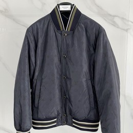 [홍콩명품.LOUIS VUITTON] 루이비통 26SS 로고 모노그램 솜패딩 봄버 자켓 (그레이), BM24893, KSM, 레플리카의류,미러급사이트