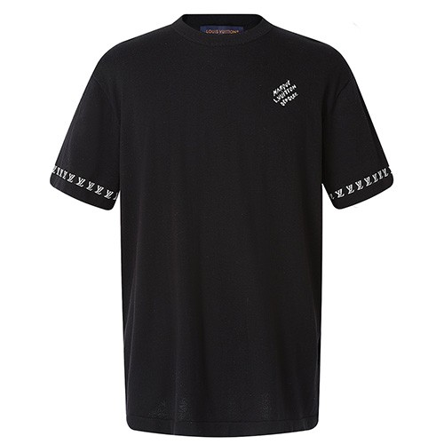 [홍콩명품.LOUIS VUITTON] 루이비통 26SS 로고 니트 반팔 티셔츠 (2컬러), BM24908, KK, 레플리카의류,미러급사이트