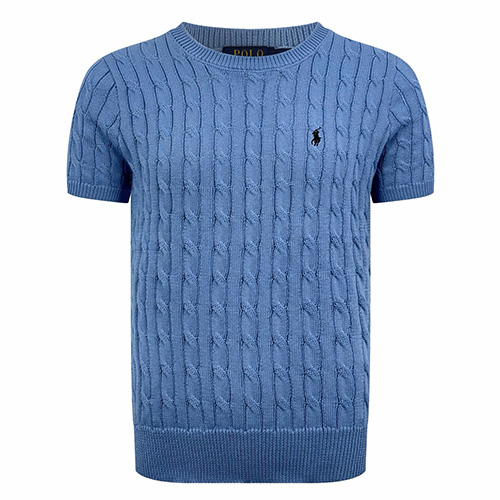 [가격문의][홍콩명품,Ralph Lauren Polo] 폴로 랄프로렌 26SS 로고 니트 반팔 티셔츠 (2컬러), BM24917, KK, 레플리카의류,미러급사이트