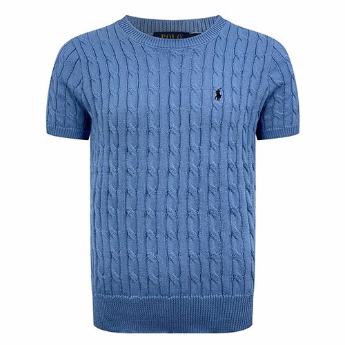 [홍콩명품,Ralph Lauren Polo] 폴로 랄프로렌 26SS 로고 니트 반팔 티셔츠 (2컬러), BM24917, KK, 레플리카의류,미러급사이트
