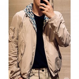[홍콩명품.LOUIS VUITTON] 루이비통 26SS 로고 리버서블 후드 윈드브레이커 자켓 1AJUVY (베이지), BM24926, KK, 레플리카의류,미러급사이트