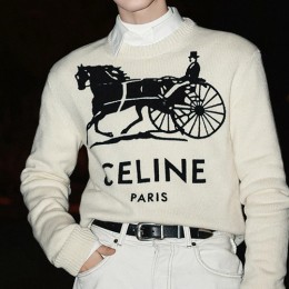 [홍콩명품.CELINE] 셀린느 26SS 로고 캐시미어 니트(아이보리), BM24930, KK, 레플리카의류,미러급사이트